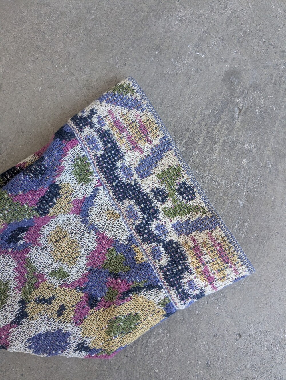 Amazing Vintage Missoni Open Cardigan Floral Figurative 44 - Picture 11 of 16